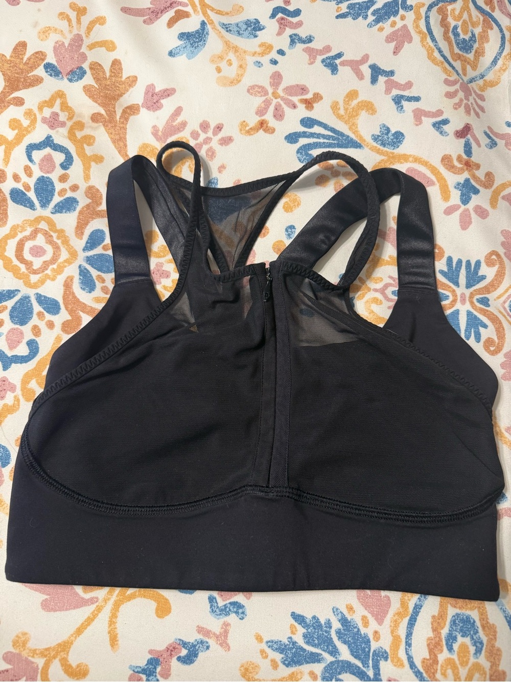 Black Mesh-Back Sports Bra - Women Intimates & Sleepwear